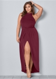 Venus Plus Size Long Drape Dress Venus Plus Size Long Drape Dress