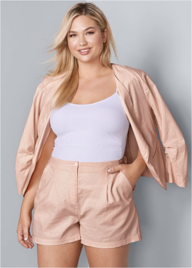 Venus Light Pink LINEN SHORTS Venus Light Pink LINEN SHORTS