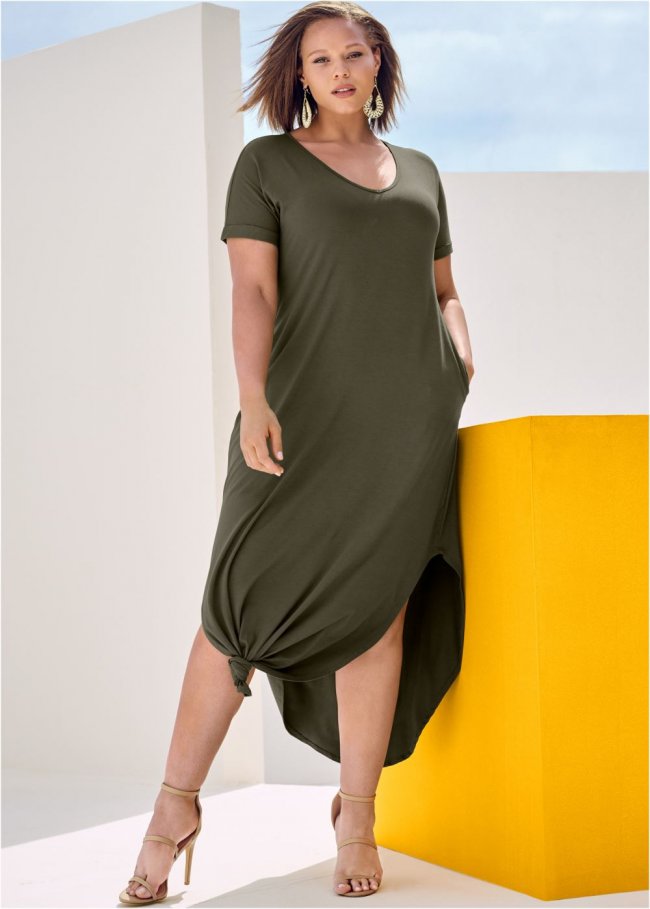 Venus Plus Size Casual T-Shirt Maxi Dress Venus Plus Size Casual T-Shirt Maxi Dress