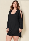 Venus Black SLEEVE DETAIL DRESS Venus Black SLEEVE DETAIL DRESS