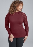 Venus Plus Size Seamless Mock-Neck Top Venus Plus Size Seamless Mock-Neck Top