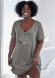 Venus Heathered Grey SLEEP SHIRT Venus Heathered Grey SLEEP SHIRT