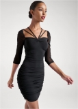 Venus Plus Size Strappy Neck Bodycon Dress Venus Plus Size Strappy Neck Bodycon Dress
