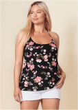 Venus Plus Size Back Detail Printed Tank Venus Plus Size Back Detail Printed Tank