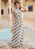 Venus Plus Size Striped Linen Dress Venus Plus Size Striped Linen Dress