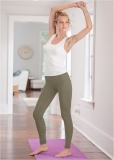 Venus Plus Size High Waist Active Leggings in Olive Venus Plus Size High Waist Active Leggings in Olive