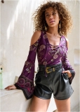 Venus Plus Size Saharan Nights Paisley Top Venus Plus Size Saharan Nights Paisley Top