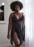 Venus Black FLYAWAY LACE BABYDOLL Venus Black FLYAWAY LACE BABYDOLL