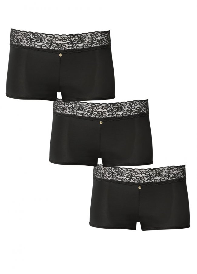 Venus After Dark Pearl by VENUS? Lace Trim Boyshort 3 Pack
