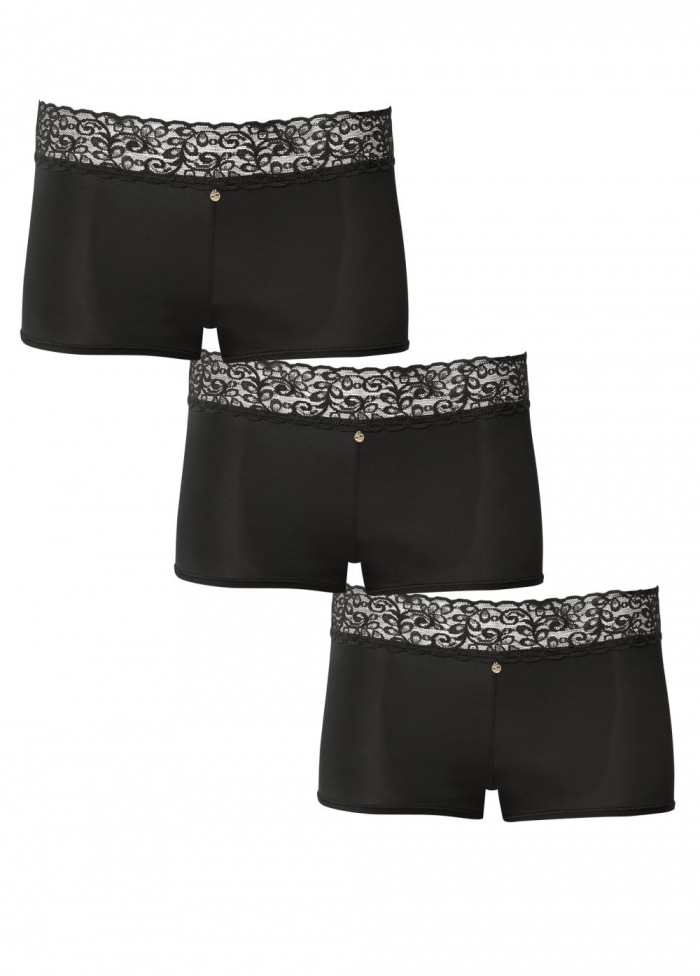 Venus After Dark Pearl by VENUS? Lace Trim Boyshort 3 Pack