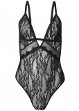 Venus Black LACE AND MESH TEDDY Venus Black LACE AND MESH TEDDY