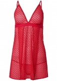 Venus Red HEART MESH BABYDOLL Venus Red HEART MESH BABYDOLL