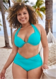 Venus Plus Size Marilyn Underwire Push-Up Halter Top Bikini - Aqua Reef Venus Plus Size Marilyn Underwire Push-Up Halter Top Bikini - Aqua Reef