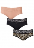 Venus Wild Kat Pearl by VENUS? Lace Trim Hipster 3 Pack Venus Wild Kat Pearl by VENUS? Lace Trim Hipster 3 Pack