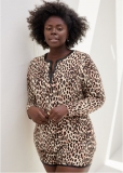 Venus Flirty Cheetah LONG SLEEVE PAJAMA SET Venus Flirty Cheetah LONG SLEEVE PAJAMA SET