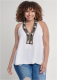 Venus Plus Size Embellished Tank Top Venus Plus Size Embellished Tank Top