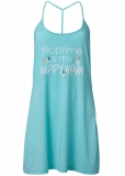 Venus Heathered Blue T-BACK GRAPHIC NIGHTGOWN Venus Heathered Blue T-BACK GRAPHIC NIGHTGOWN