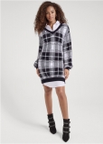 Venus Plus Size Plaid Layered Sweater Dress Venus Plus Size Plaid Layered Sweater Dress