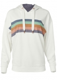 Venus Plus Size Striped Detail Sweatshirt in White Multi Venus Plus Size Striped Detail Sweatshirt in White Multi
