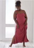 Venus Heathered Burgundy TANK NIGHTGOWN Venus Heathered Burgundy TANK NIGHTGOWN