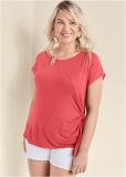 Venus Plus Size Tie Side Top Venus Plus Size Tie Side Top