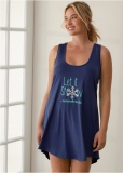 Venus Let It Snow Lace Back Nightgown Venus Let It Snow Lace Back Nightgown