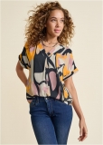 Venus Plus Size Printed Blouse Venus Plus Size Printed Blouse