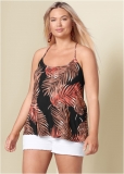 Venus Plus Size Back Detail Printed Tank Venus Plus Size Back Detail Printed Tank