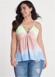 Venus Plus Size Strappy Neckline Tank Top Venus Plus Size Strappy Neckline Tank Top