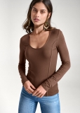 Venus Plus Size Casual Long Sleeve Top Venus Plus Size Casual Long Sleeve Top
