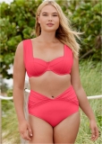 Venus Plus Size The Uplift Marilyn Top Bikini - Sunset Pink Venus Plus Size The Uplift Marilyn Top Bikini - Sunset Pink
