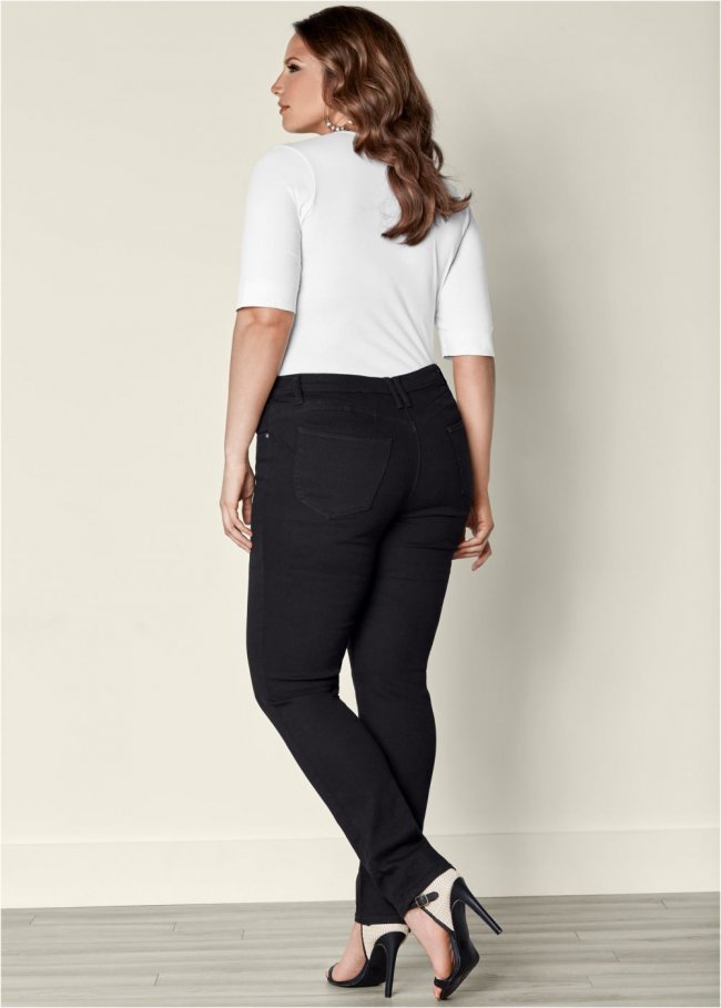 Venus Plus Size Lift Jeans in Black Denim Venus Plus Size Lift Jeans in Black Denim