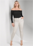 Venus Plus Size Slim Jeans in Natural Venus Plus Size Slim Jeans in Natural