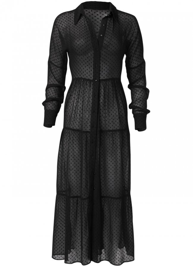 Venus Plus Size Swiss Dot Maxi Top Venus Plus Size Swiss Dot Maxi Top