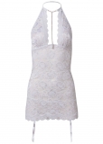 Venus White HALTER STRETCH LACE CHEMISE Venus White HALTER STRETCH LACE CHEMISE
