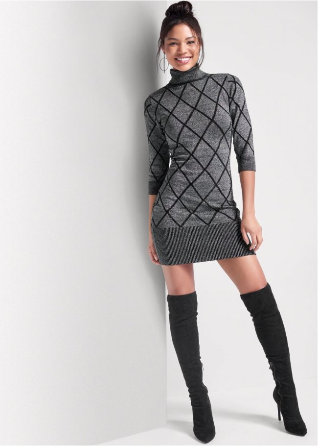 Venus Plus Size Turtleneck Sweater Dress Venus Plus Size Turtleneck Sweater Dress