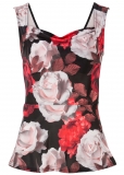 Venus Plus Size Floral Fitted Top Venus Plus Size Floral Fitted Top