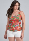 Venus Plus Size Printed Tank Venus Plus Size Printed Tank