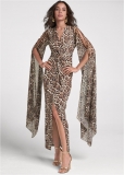 Venus Plus Size Exaggerated Sleeve Dress Venus Plus Size Exaggerated Sleeve Dress
