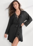 Venus Midnight Hour LACE DETAIL ROBE Venus Midnight Hour LACE DETAIL ROBE