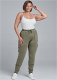 Venus Plus Size Cargo Lounge Joggers in Black Venus Plus Size Cargo Lounge Joggers in Black
