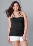 Venus Plus Size Strappy Detail Top Venus Plus Size Strappy Detail Top