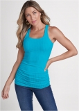 Venus Plus Size Ribbed Square Neck Tank Top Venus Plus Size Ribbed Square Neck Tank Top