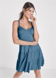 Venus Plus Size Tiered Strappy Mini Dress Venus Plus Size Tiered Strappy Mini Dress