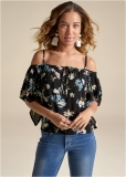 Venus Plus Size Cold Shoulder Top Venus Plus Size Cold Shoulder Top