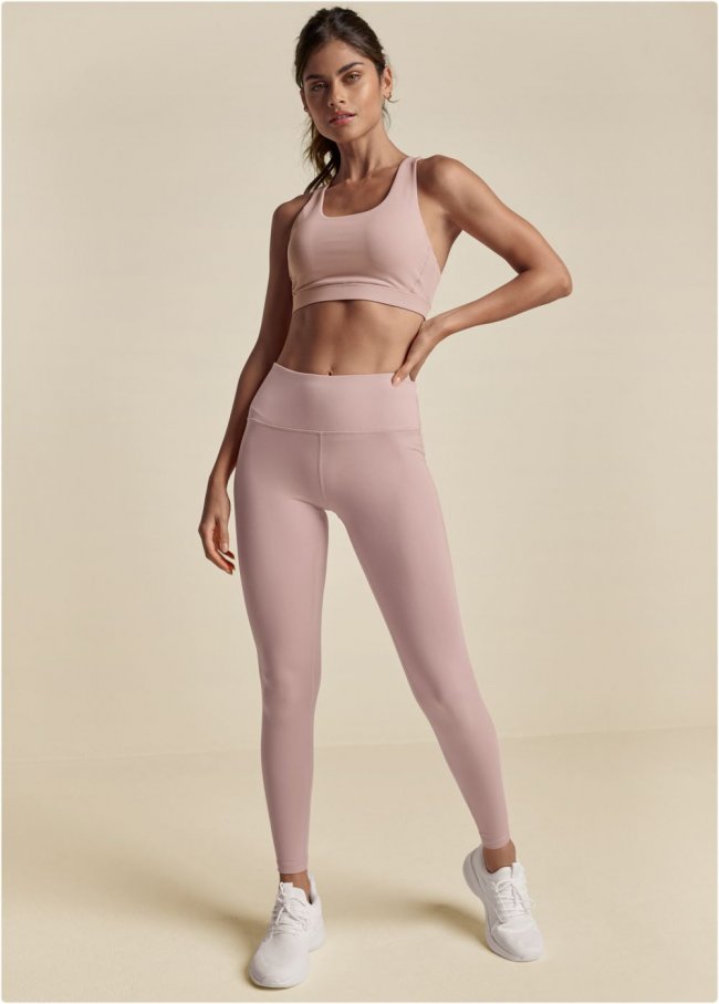 Venus Plus Size High-Rise Legging in Tan Venus Plus Size High-Rise Legging in Tan