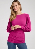 Venus Plus Size Balloon Sleeve Ruched Top Venus Plus Size Balloon Sleeve Ruched Top