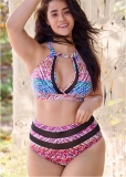 Venus Mesh Peek-A-Boo High-Waist Bottom Bikini Venus Mesh Peek-A-Boo High-Waist Bottom Bikini