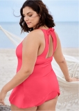 Venus Plus Size The Georgia Tankini Top Bikini - Sunset Pink Venus Plus Size The Georgia Tankini Top Bikini - Sunset Pink