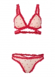 Venus Heart Multi RUFFLE TRIM BRA AND PANTY Venus Heart Multi RUFFLE TRIM BRA AND PANTY